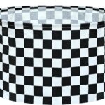 Checkered Storage Basket Extra Large 80L Kids Hamper Baby Laundry Basket Waterproof Toys Car Organizer Collapsible Canvas for Home/Dorm/Pet/Office/Closet/Shelf/Gift Baskets