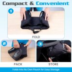HAPPEGEAR Happeseat Waterproof Car Seat Cover & Protector – Universal Fit Car Seat Towel Cover – Non-Slip Backing, Easy Install & Storage, Machine Washable, Fits Front & Back, Black - Image 6