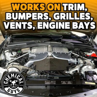 Chemical Guys Black On Black Trim Shine - 2 Pack,11 oz Each, Sprayable Dressing for Trim, Tires, Plastic & Vinyl High Gloss Finish, Dry-to-The-Touch, Easy Spray Application - Image 6