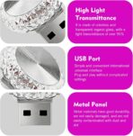 1 PC USB LED Car Interior Atmosphere Lamp, Plug and Play Portable Mini Car Night Ambient Light, Auto Dashboard Decoration Accessories for Most Cars, SUVs, Trucks (Purple) - Image 3