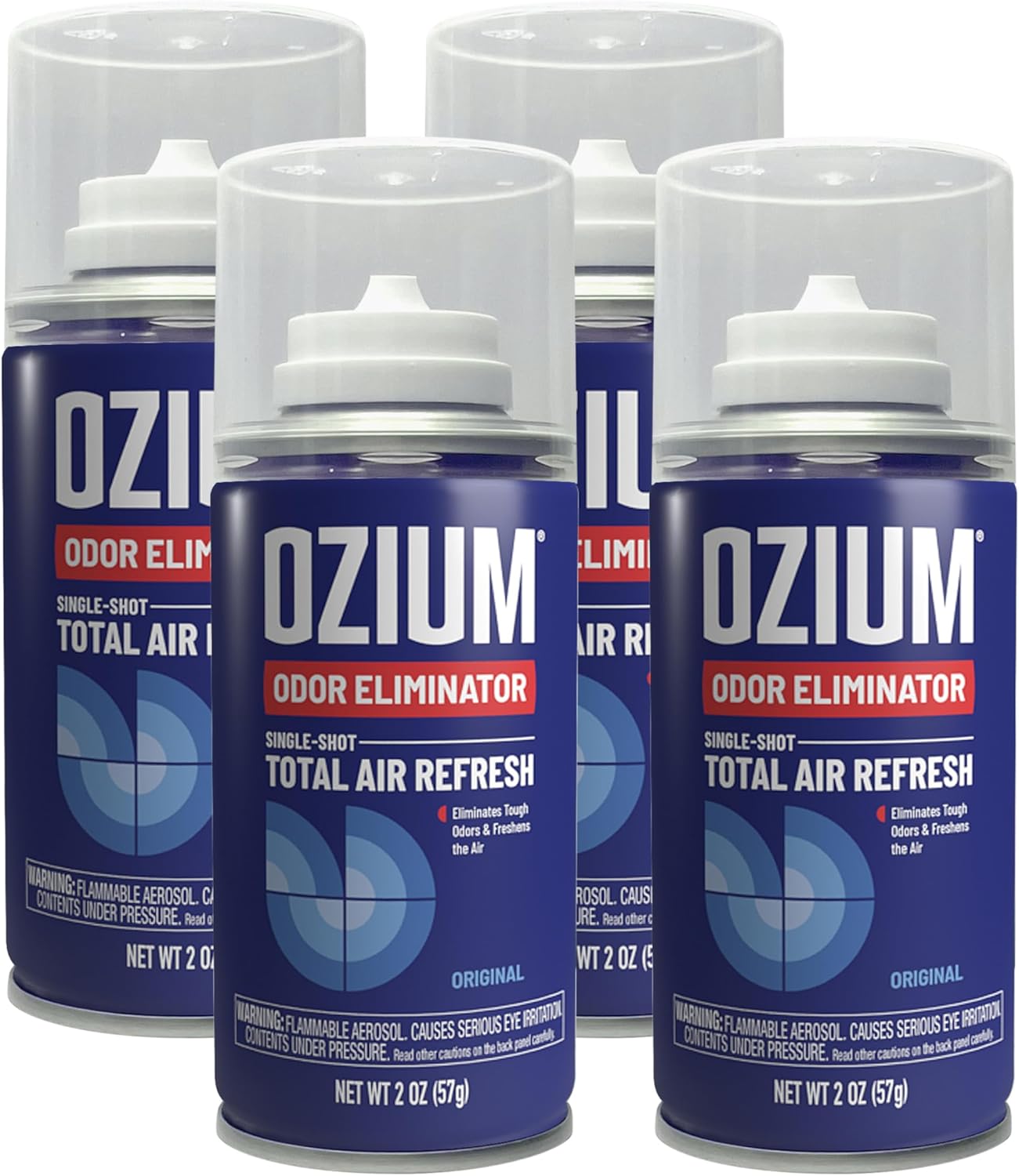 81J4DbZTU1L._AC_SL1500_.jpg OZIUM® Air Freshener Odor Eliminator, 2oz Single Shot Total Air Refresh & Car Air Freshener – Original – 4 Pack - Image 1