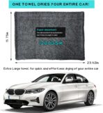 Microfiber Towels for Cars, 15.7"x23.6" 1200 GSM Ultra Thick Soft Car Detailing Drying Towel, Super Absorbent Double Twisted Loop Cloth Cleaning Towel for Car Truck SUV - Image 2