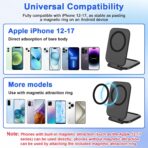 Magnetic Phone Holder for Car, Ultra Thin 3.5mm Foldable Car Phone Holder Mount, 270° Anti-Shake Phone Cradle Compatible with iPhone 17/16/15 & Android, Strong Vhb Adhesive for Laptop/Tablet/Home - Image 8