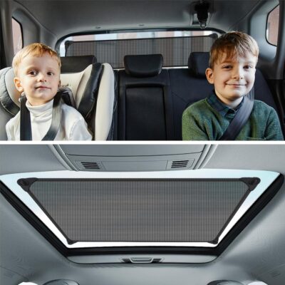 Car Window Shade，1Pack Car Window Shade for Baby,Rear Window Sun Shades Protect Child, Pets from Sun Glare and UV Rayse (39.4"x19.7") - Image 4