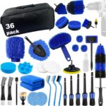 Car Detailing Kit,36pcs Car Detailing Brush Set,Car Cleaning Kit with Professional Car Detailing Brush Set,Auto Detailing Brush Set,Car Wash Kit,Car Detailing Kit Interior Exterior Wheels Cleaner