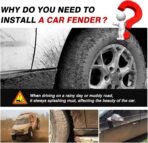 Powerty Mud Flaps Splash Guards for 2019-2023 2024 Subaru Forester Accessories, Mudflap Front and Rear Fender Flares ABS Mud Guard 4PCS for Forester 2019-2024 (NOT for 2025 Forester) - Image 2