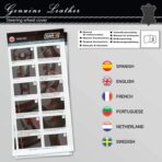 CAR+ 2505WBB Steering Wheel Cover, Black - Image 4