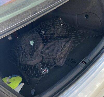 Rear Trunk Organizer Cargo Net for Audi A3 Quattro S3 RS3 A3 E-tron 2014-2025 – Floor Style Cargo Net for Sedan – Premium Mesh Elastic Car Trunk Organizer – Compatible with A3 S3 RS3 - Image 4