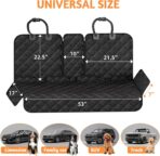 Simple Trending Dog Car Seat Cover, Back Seat Pet Bed Mat Protector Waterproof Bench Car Seat Cover, Nonslip Pet Car Bed Dog Hammock for Car, SUV, Truck - Image 3