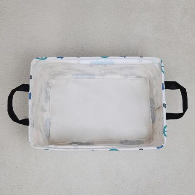 LANGYASHAN Rectangular Storage Bin Collapse Canvas Fabric Cartoon Storage Basket with Handles for Organizing Home Kitchen Boys and Girls Toys Office Closet Shelf Baskets(Rec Color Cars) - Image 7