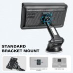 1Zero Replacement Suction Cup Car Mount for CarPlay Screen with Quick Extension Arm, Compatible with 7-11 Inch Portable Car Play Screens, Adjustable Dashboard Windshield in-Car Monitor Bracket Holder - Image 6