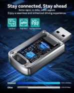 OTTOCAST Mini Edge 2025 Wireless Carplay Adapter & Android Auto Wireless Adapter for Apple iPhone Samsung Android Phone 2-in-1, USB Car Accessories, 5 GHz Wi‑Fi Bluetooth 5.0 Voice Control Plug & Play - Image 4