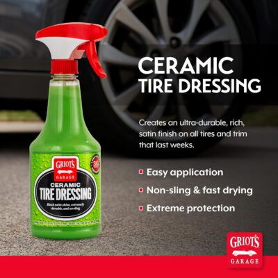 Griot's Garage Ceramic Tire Dressing Coating for Car Detailing, Safe for Rubber, Vinyl, and Plastic Trim on Cars, Trucks, SUVs, Motorcycles, and RVs, 10842, 22oz - Image 2