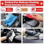 FIXSMITH Shop Towels, Microfiber Cleaning Cloth Bulk, 200 Pack Microfiber Towels for Cars, All-Purpose Absorbent Cleaning Rags, Dust Cloth for Automotive, Mechanic, Garage, Bar, 11.5 x 11.5 inch - Image 3