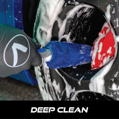 VIKING Wheel Brush or Rim Brush for Car, Metal Free, Blue, 2.5 Inch x 14.3 Inch - Image 5