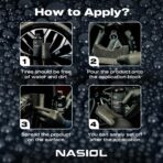 Nasiol DetailerShine Tire Gel, Long Lasting Shiny Tire Dressing, Deeper&Richer Black, Ultimate UV Protection, Easy Application, Non-Greasy Formula 16.9 fl oz - Image 7