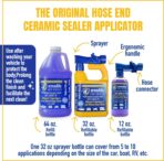 Ceramic Sealer Bundle – 32oz Hose-End Sprayer & 64oz Refill – Professional-Grade Hydrophobic Ceramic Coating for Cars, Boats & RVs – Ultimate Gloss & UV Shielding - Image 2