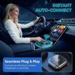 Wireless Apple CarPlay Adapter for Apple iPhone - 5GHz Fast & Stable Connection Wired to Wireless Car Play Dongle, Upgrade Mini Size, No Delay, Plug & Play for iOS 10+ Cars - Image 3