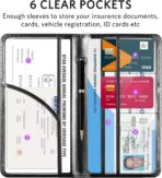 CoBak Car Registration and Insurance Holder - Vehicle Glove Box Car Organizer,Auto Truck Comparment Accessories Case with Magnetic Closure for Driver License,Cards - Image 3