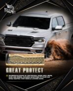 RENO Truck Mud Flaps, Driver Passenger Sides Splash Guards Compatible with Universal Truck SUV Off-Road Car Heavy Duty Vehicle Sediment Protection (Front + Rear, 4PCS) - Image 7
