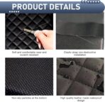 Car Center Console Armrest, Leather Memory Foam Armrest Cushion with Cup Holder & Phone Holder, 13.8" x 8.3" Car Arm Rest Support Pad, Universal for Most Vehicles (Black) - Image 6