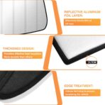 KUST Windshield Sun Shade for Toyota Tacoma 2016-2022 2023 Foldable Thicken Window Sunshade UV Protection Keep Cool Sunshield Easy Install Sun Visor Accessories Aluminum Film - Image 4