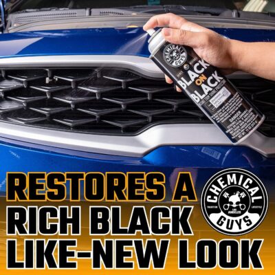 Chemical Guys Black On Black Trim Shine - 2 Pack,11 oz Each, Sprayable Dressing for Trim, Tires, Plastic & Vinyl High Gloss Finish, Dry-to-The-Touch, Easy Spray Application - Image 2