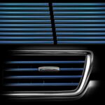 20Pcs Car Auto Air Conditioner Vent Outlet Trim Strip, DIY Decoration Chrome PVC Car Interior Moulding Trim Strip Line for All Straight Air Vent Outlet (Blue)