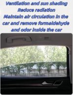 2Pack Mesh Car Side Window Sun Shade Cover,UV Protection Rear Side Window Shade, Stretchy Mosquito Net Curtains,Fit for Most of Cars（23.6"*27.5"） - Image 4