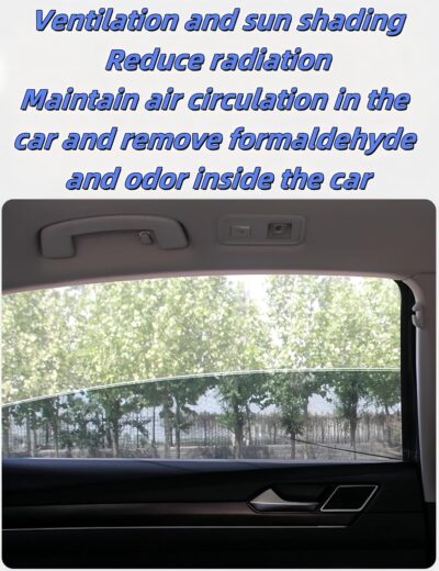 2Pack Mesh Car Side Window Sun Shade Cover,UV Protection Rear Side Window Shade, Stretchy Mosquito Net Curtains,Fit for Most of Cars（23.6"*27.5"） - Image 4