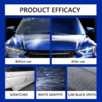Quick Effect Coating Agent, Car Coating Spray, 17.6 OZ Polish Spray Waterless Wash Wax, Spray Wax Polish for Car Scratches(1PC+Sponge+Cloth) (1 PCS) - Image 2