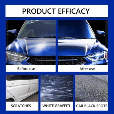 Quick Effect Coating Agent, Car Coating Spray, 17.6 OZ Polish Spray Waterless Wash Wax, Spray Wax Polish for Car Scratches(1PC+Sponge+Cloth) (1 PCS) - Image 2