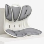 CabSupport Lumbar Support for Office Chair M5 Plus – Ergonomic Support Seat for Posture Correction and Lower Back Pain Relief – Extra Wide & Sturdy, Washable Pads for Office, Home, Car & Floor Sitting