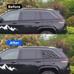 Rear Quarter Window Leopard Cheetah Decal for Car SUV Trucks, Universal Matte Back Leopard Cheetah Side Window Vinyl Sticker, Free Installation Tools (A Pair) - Image 2