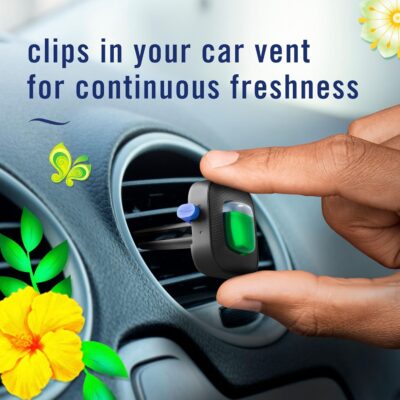 Febreze Car Air Freshener, Odor-Fighting Automotive Vent Clip, Scented Car Accessories, Long Lasting for Strong Odors, Gain Original Scent, 4 Count - Image 5