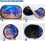ABSOFINE Car Window Sun Shades for Baby Kids 2 Pack 19"x14", Ocean World Window Shades Sun Blocker Cover, Baby Car Shades for Back Windows with 8 Suction Cups and Storage Bag, Anti Glare & UV - Image 5