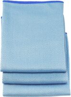 Unger Professional 18” x 18” Large Professional-Grade Microfiber Cloth Towels, 3 Pack, Multi-Purpose Wet and Dry Cleaning Cloths for Kitchen, Bath, Auto, Appliances, Car Supplies