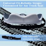 X-Large Seat Cushion for Truck Driver, Upgraded Cushion for Back Support and Pain Relief, Memory Foam with Non-Slip Washable Cover, Relieves Long-Term Truck Sitting and Pain - Image 7