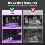 Floor Mats Fit for Honda Civic 2022-2025 2026 Sedan Hatchback Si (Include Sport,Not for Hybrid), with&w/o USB Port | for Acura Integra 2023-2026, All Weather Car Floor Liners, Black & Purple - Image 7
