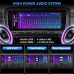 Wireless Single Din CarPlay Stereo: 6.5 Inch Wireless Android Auto Touchscreen Radio for Car - Bluetooth Incell Display 300W 4.2 CHN 2 Subwoofer Outputs USB Type-C Fast Charge SWC - Image 4