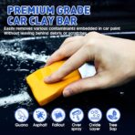 TEAWOO Clay Bars Kit, 6 Clay Bars & 20 PCS Lubricant Tablets, Complete Car Detailing Kit, Spray Bottle, Disposable Gloves and Microfiber Towels for Car Detailing Cleaning - Image 3
