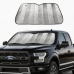 Big Ant Car Windshield Sunshade UV Ray Reflector Auto Window Sun Shade Visor Shield Cover, Keeps Vehicle Cool- Sliver (55" x 27.5")