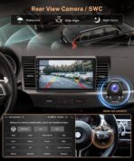 8Core 6G+128G 10.1 Inch Car Stereo Car Radio for Mitsubishi Lancer 2008-2017, Rimoody Android 13 Carplay Android auto GPS WiFi Touchscreen BT/FM/RDS DSP-36 Mirror Link AHD Backup Camera - Image 6