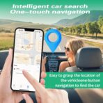 GPS Tracker for Vehicles.Mini Hidden Magnetic GPS Tracker for Vehicles - Full Global Coverage, No Subscription or SIM Card Required - Perfect for Cars, Assets, Pets, Kids, and Seniors!(Black Circle) - Image 2