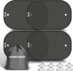 Car Shades for Side Windows 19"x12"(4 Pack),Sun Shade for Car Window with 8 Suction Cups,Window Shades Can Blocks 99.98% UVR,Window Shade for Baby,Glare Shield Protection