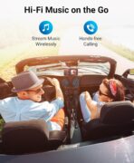 Kinivo BTC480 Aux Car Adapter (Bluetooth Car Kit with 3.5mm Port, Dual Phone Connection, Magnetic Mount, Dual-Port USB Charger, BT Wireless Reciever) Plug & Play for Hands-Free Calls, Stereo Audio - Image 4