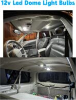 DC12V-24V White 31mm DE3175 LED Festoon Bulbs 1.2in, 200lm Super Bright Dome Light Bulbs, Led Interior Car License Plate Dome Map Door Trunk Lights Replace for 3175 DE3021 3022 3021, Pack of 2 - Image 6