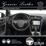 CAR+ 2505WBB Steering Wheel Cover, Black - Image 5