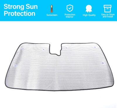 Car Windshield Sun Shade Compatible with Nissan Frontier 2022-2025 Windshield Sunscreen Heat Shield Front Windshield Sun Shade Folding Sunshade UV Protection - Image 5