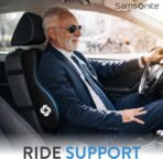 Samsonite Memory Foam Lumbar Support Pillow, Ergonomic Back Cushion for Office Chair, Gaming Chair, Automotive Full Back Support, Home Essentials for Sitting Comfort and Posture Relief, Black - Image 5